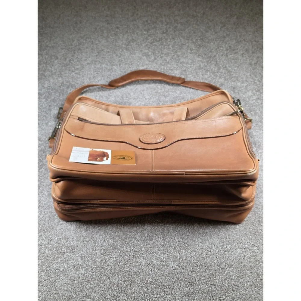 Dilana Santa Fe Full Grain Colombian Leather Laptop Briefcase Messenger Bag